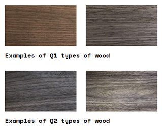 Examples of types of wood